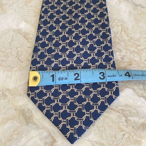 Celine Macadam 100% Silk Tie - Picture 9 of 9